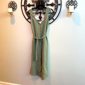 C&C California Cropped Pant 100% Linen Romper